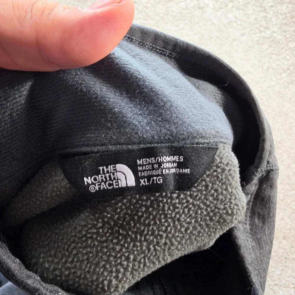 The North Face Quarter Zip Fleece Mens XL Gray Empress 1908 Gin Outdoor Athletic